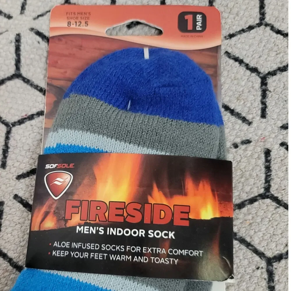 FIRESIDE ALOE INFUSED INSIDE SOCK, SZ 8-12.5